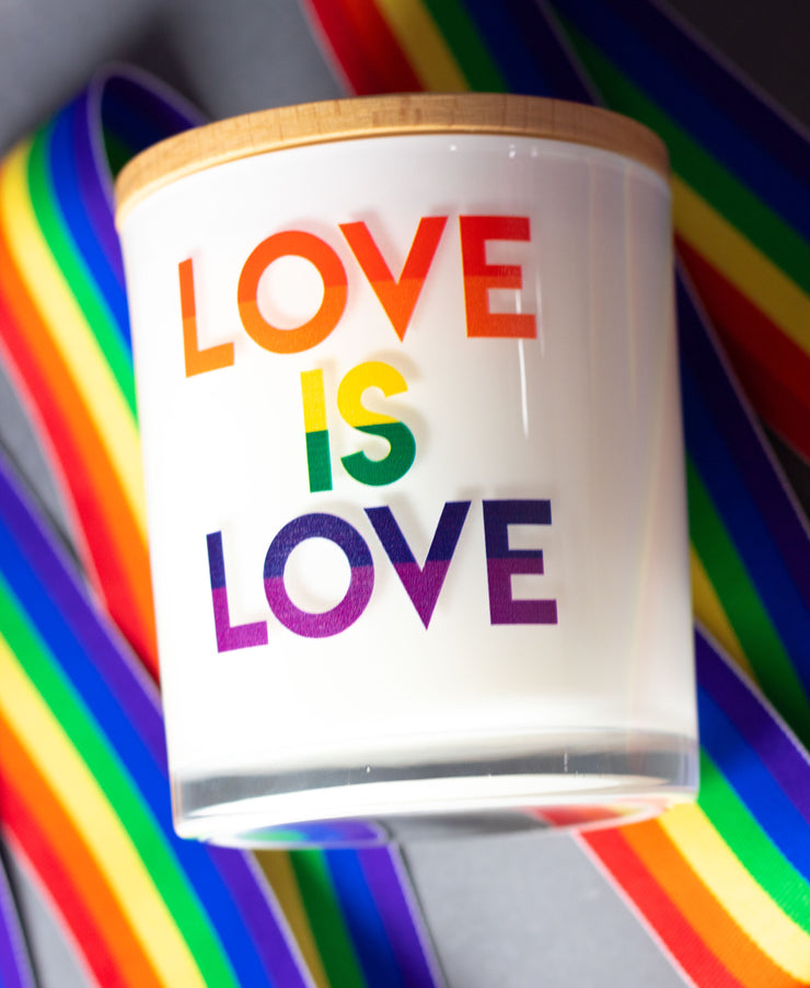 LOVE IS LOVE PRIDE CANDLE