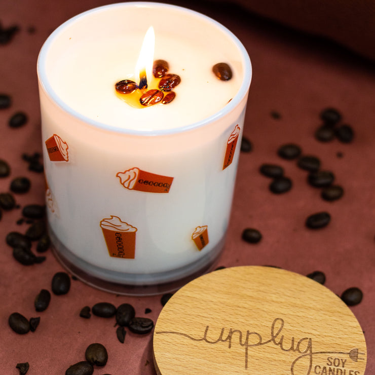 pumpkin spice latte candle