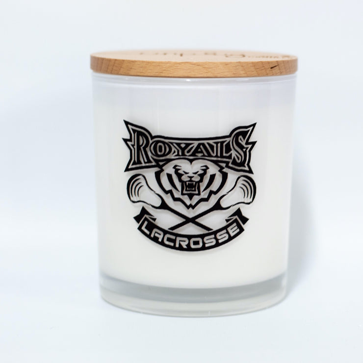 HSE lacrosse printed candle