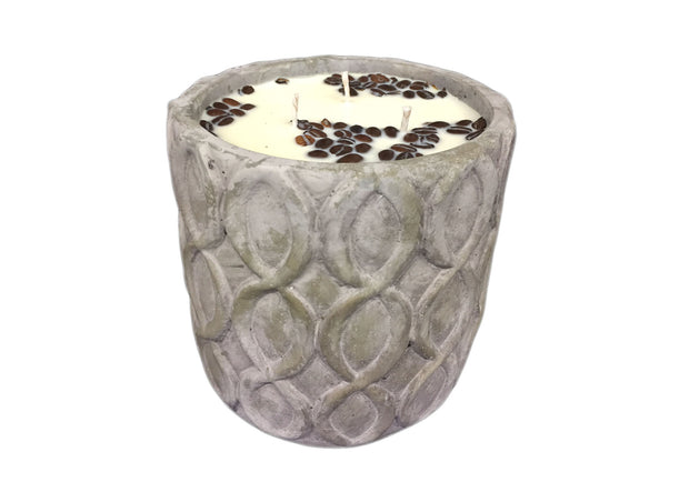 Jumbo Gray Stone Candle