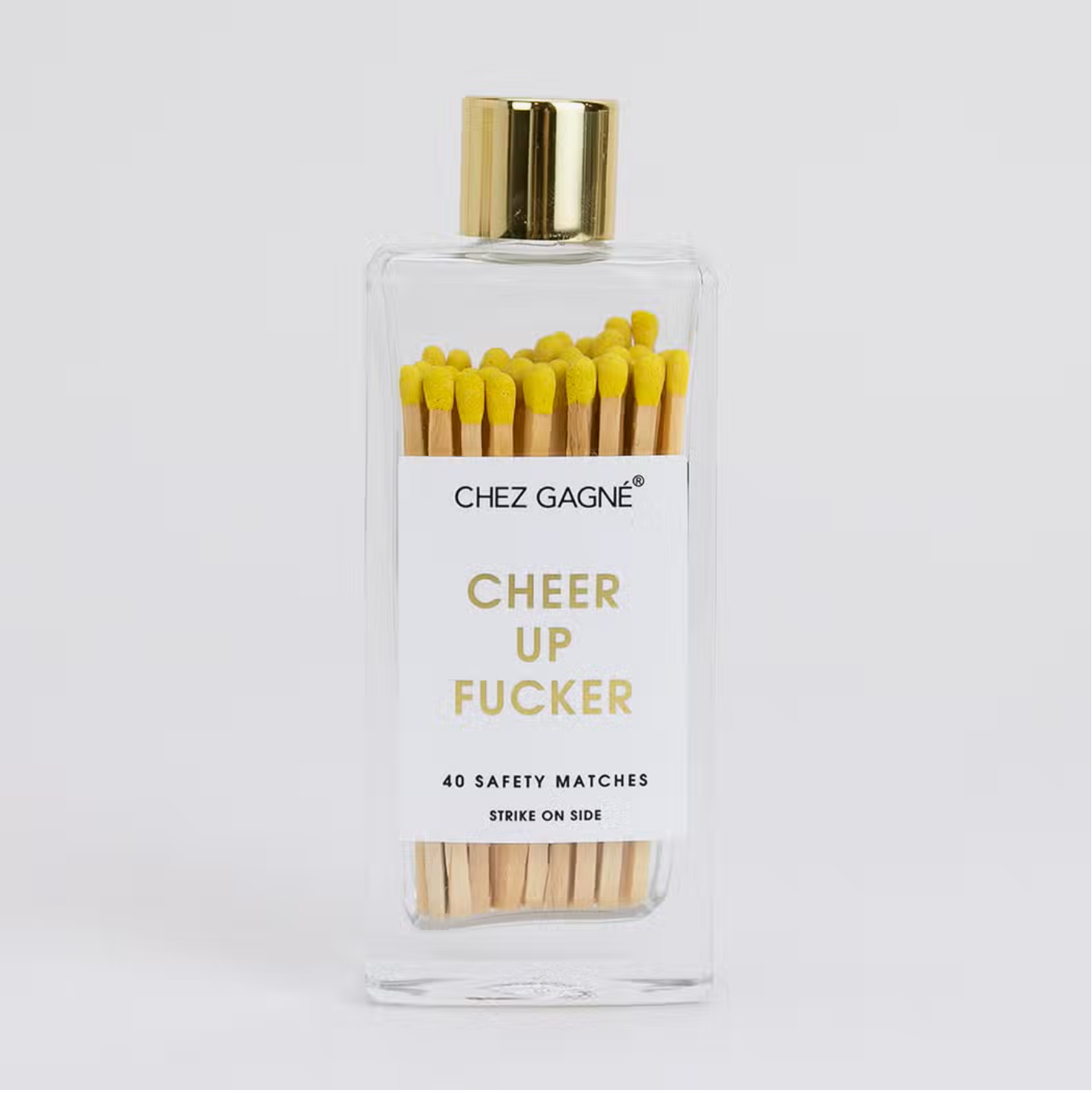 CHEZ GAGNE GLASS BOTTLE MATCHES
