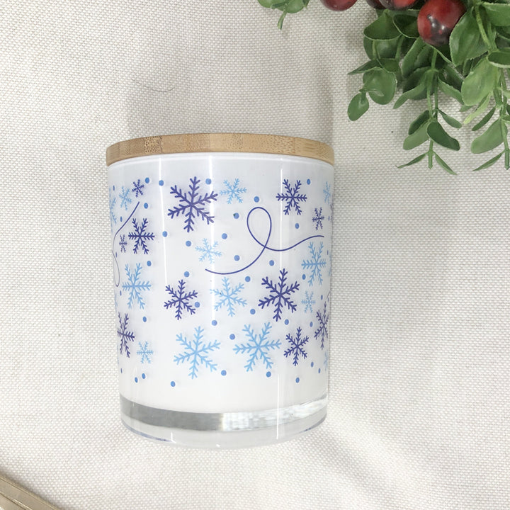 Snowflake Snow Flurry Winter Candle