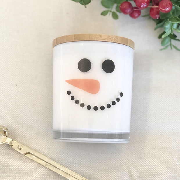 Snowman Holiday Candle