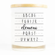 Teacher Alphabet Candle