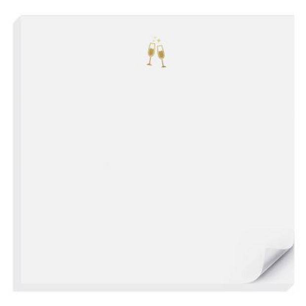 champagne notepad