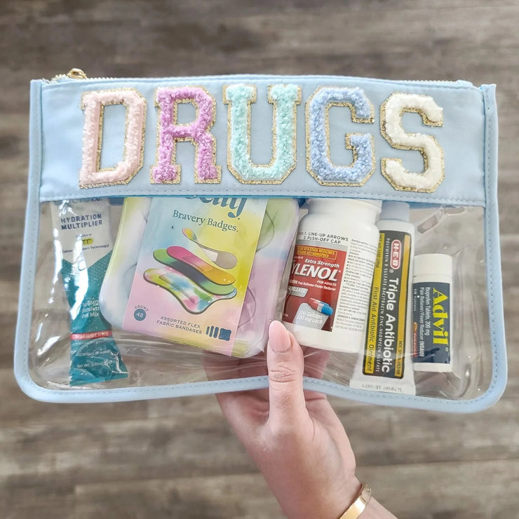 DRUGS NYLON CLEAR BAG 