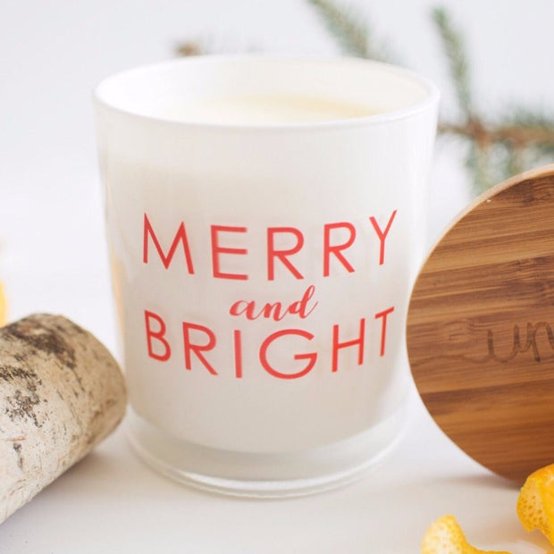 MERRY AND BRIGHT CANDLE