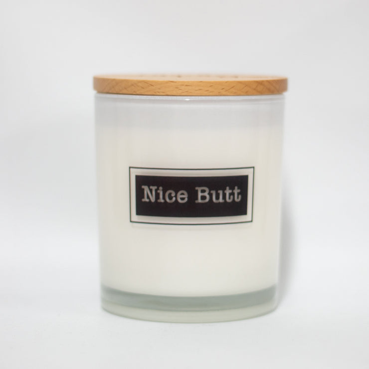 nice butt printed candle