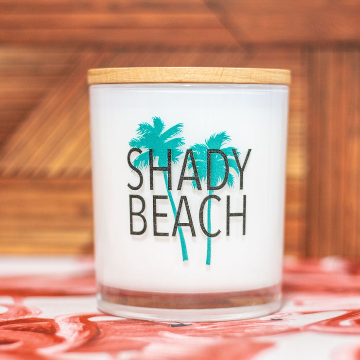 Shady Beach Printed Candle 